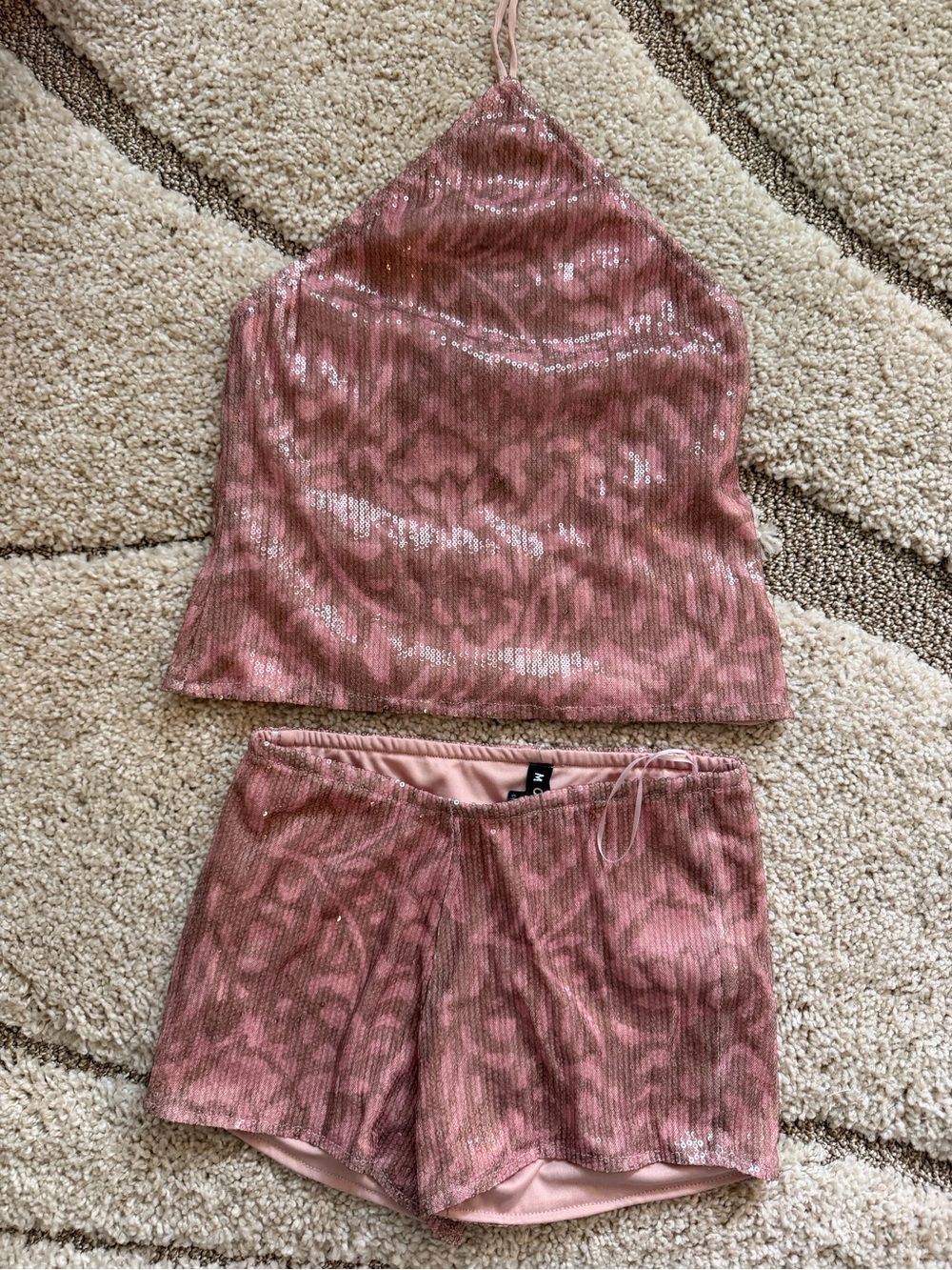 Pink Halter Cami & Shorts Set Going out and vacay set!